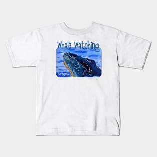 Whale Watching, Oregon Kids T-Shirt